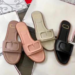 Top Flat Brand Designer Sandal Vlogo Slide Men Men Beach Slipper Женщина обувь на открытом воздухе Sandale Casual Shoes Sexy Mule платформу оптом кожаные ползунки летняя резиновая подошва