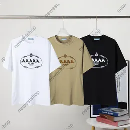 Yaz Erkek Tişörtleri İtalya Mektup Baskı Tişört Tasarımcı T-Shirt Yüksek Sokak Geometrisi Baskılı Tshirt Lüks Unsex Pamuk Tee