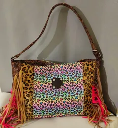 Сумки на плечах роскошные сумочки Женщины Shouler Bag Designer Leopard Print Summer Shopping Crossbody для 2024 повседневной тота Bolsos Mujer