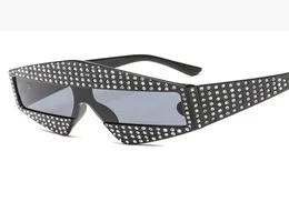 Подиум показывает квадратные g солнцезащитные очки 400 штук блестящей кадры со стразами мужчина женские бокалы дизайнерские оттенки моды L1639630568