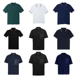 T-shirts herres designer polo skjortor modecottons kausal sommaren mäns och kvinnors skjortor bokstäver trycka löst korta ärmar låg lyx temperament rund nack skikt skjorta