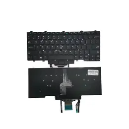 Teclado de retroiluminação nos EUA para Dell Latitude E5450 E5470 E7450 E7470 E5480 com ponteiro