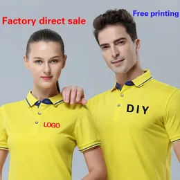 Polo Shirt Enterprise Custom Tooling Lapel Sleeve T-Shirt Dirtising Shirt Embroidery Work Complinting Word 240408