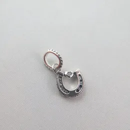 Buona fortuna Charm Horseshoe 925 Sterling Silver Charm Adat for Charm Beads Bracciale Bracciale 799157C01 Fashion Gift Charm