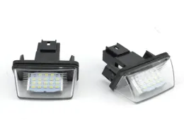 Super Bright 12V 18 LED رقم ترخيص المصابيح ضوء اللوحة ضوء الترخيص لـ Peugeot 206 207 306 Citroen C3 Picasso C4 5 XSARA SAXO ZZ
