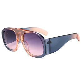 Прибытие Женщины Square Luxury Sunglasses Fashion Огромные круглые солнцезащитные очки Hit Color Brand Designer UV4007541767