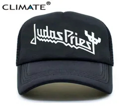 Caps de bola clima masculino Mulher Cruckas Judas Priest Rock Rock Cap Fans Summer Black Baseball Mesh Net Hat17483085