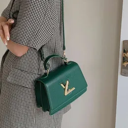 Skórzana torebka ręczna torba damska Twist lekka luksusowa moda wszechstronna modna wysokiej klasy konsystencja na ramię Crossbody wielofunkcyjna mała mh0u