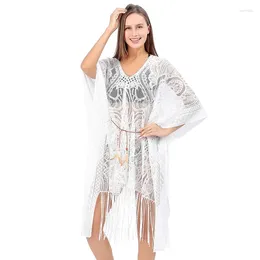 Vestidos de praia Lace Bikini Feminino Protetor solar de verão Shawl Seaside Holiday Leisure Moda