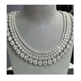 VIDA COLTA VVS VVS MOISSANITE Diamond Tennis Necklace Catena di gioielli in argento Colore da tennis