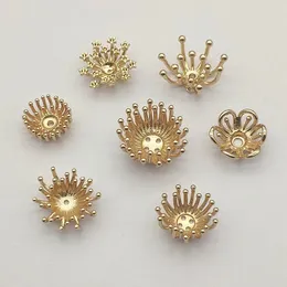 Arrival 100pcs Copper Flat Base Flower Centers For Handmade Necklace/Earrings DIY Parts Jewelry Findings Components 240414