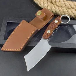 Überleben im Freien gerade Messer 9CR18Mov Steinwaschklinge Voller Tang G10 Griff Outdoor Camping Wanderjagd feste Klingenmesser mit Kydex