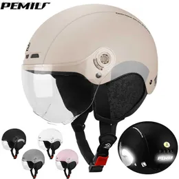 Cykelmössor Masker Pemila The Four Seasons Cycling Helmet With Goggles Lens Ear Protection Bicycle Helmet MTB Reflective Sticker E-Bike Bike Helmet L48