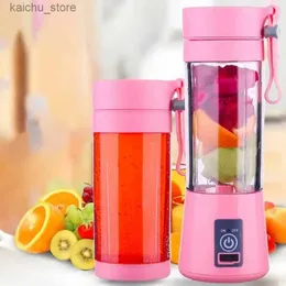 Juicers Portable Electric Juice Maker USB Laddning av färsk juice Frozen Squeezing Tablet Mixer Kitchen Mixer Y240418