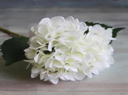 Flor de Hydrangea Artificial 47cm Fake Silk Single Real Touch Hedgeas para Centrões de Casamento Party Home Party Decorative Flowers GA15712646