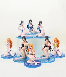 1415 cm Anime One Piece Nami Robin Nico Boa Hancock Swimsuit Swimwear Pvc Action Figures Toy T2001173523063