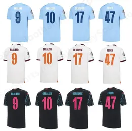 23 24 футбольные майки Haaland de Bruyne Men Kids Kit Sets Phillips Mans Cities Grealish Ferran Mahrez Foden Bernardo Joao Cancelo Z Rodrigo Football Fan