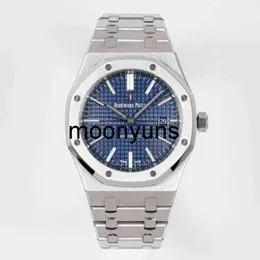 Piquet Audemar Luxury Mens Mechanical Watch ZF Factory 15400 Blue Blue Grey Dial Swiss 3120 For Men ES Brand Owatch da polso xkyb di alta qualità