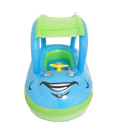 WholeInflatable Baby Toddler Float Seat Boat Tube Ring Car Sun shade Water Swim Swimming Pool Cartoon Portable Seats SEC88 J18866266
