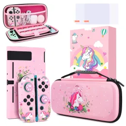 Fälle Unicorn tragbare Aufbewahrungstasche Reise Tragetasche Cover Schutz für Nintendo Switch Game Console Box Shell Cover Case Girl Geschenk