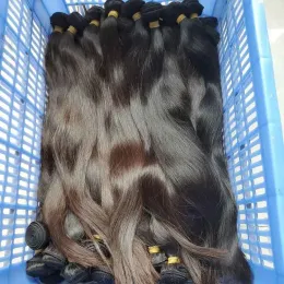 Wątłyk surowe nieprzetworzone birmańskie proste włosy pojedynczego dawcy 3 pakiet pakiet naturalny brązowy kolor miękki teksturę