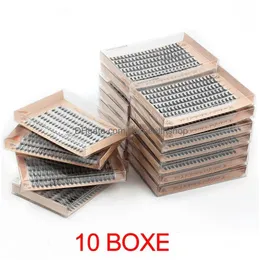 Ciglia false singole ciglia 10-100pcs estensione ciglia naturale 6 file 20d c riccioli 120 bundle trucco ciglia forniture ciglia 240301 dhivg