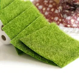 Fiori decorativi erba verde 15 mini fata simulazione simulazione artificiale muschio falso prato in erba micro paesaggio decorazione pc 1