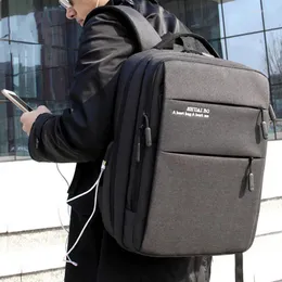 Travel Travel Laptop Men Bag Pakiet Duża szkoła uniwersytecka z USB Port Port Water odporny na notebook