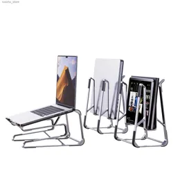 Andere Computerkomponenten Aluminium tragbarer Laptop -Stand für MacBook Air -Tastatur und Buchspeicher vertikaler Stand Y240418