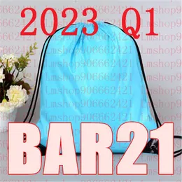 Bolsas de compras mais recentes 2024 Q1 Bar21 Style Bar 21 Bacto de bolso e puxe a bolsa de corda Bolsa grátis