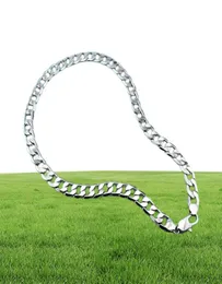 Catene Punk Punk Male Collana Gioielli 925 Silver per uomini Curb Chain Link Sterling Link da 12 mm da 22 a 30 pollici Decor hip Hop Gift560276728750