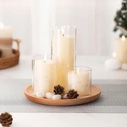 Kerzenhalter Dia 8cm Glashalter für Wohnkultur rustikale dekorative süße kleine Pflanzenvase -Terrariumblume