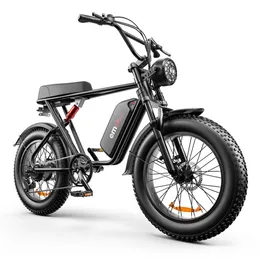 Emoko 48V Fast High Power 1000W دراجة إطارات سمين على الطريق أقصى سرعة 55 كيلومتر الأميال 60km 15ah 17.5ah 20ah دراجة كهربائية