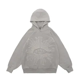 Mens Hoodies Sweatshirts FG Wear 2023 Sonbahar/Kış Yeni Moda Ark Şeytanları Göz İşlemeli Terry Hoodivyfncyf Bırakma Giyim Dhzft
