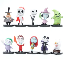 Wholesale Jack Skellington Figure Toy 7cm Mini Child Toy Action Figure the Night Mare Before Christmas for Kids