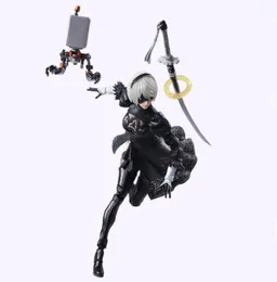 Nier Automata Yorha No 2タイプB 2BファイティングアクションフィギュアPVCおもちゃコレクションドールアニメ漫画モデルのクリスマスギフト14cm T26526228