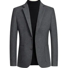 Men Cashmere Blazers Suits Jackets Business Casual Anzug Wollmäntel Hochwertige männliche Slim Fit 240407