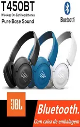 Kulaklıklar 450bt Bluetooth Kablosuz Kulaklıklar Derin Bas Ses Gürültü azaltma Müzik Sporları Oyun Seti Mikro T2209167982824