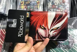 Nowe przybycie Portfel z anime Bleach Kurosaki Ichigo Printing Cartoon Short Hasp Purse Billfold with Cards Holder1357424