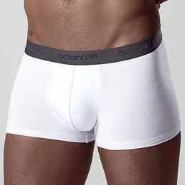 Underbyxor 2024 Adannu Märkeshorts Mens underkläder Soft Boxers Cotton Boxer Män Solid AD304