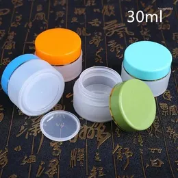 Lagringsflaskor 30 ml Toppkvalitet Plast Tom Bottle Jar Eye Gel Lipstick Exempel Kosmetiska containrar Partihandel detaljhandel