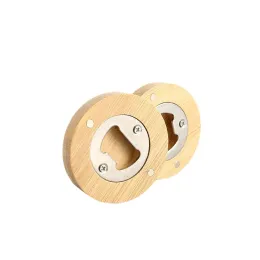 Bamboo Beer Bottle Opener с магнитным холодильником для домашних кухни вечеринки KDJK2211 LL