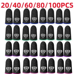 Speakers 20/40/60/80/100pcs Gaming Finger Sleeve Antislip Fingertip Cover Breathable Sweatproof Fingertips Thumb Gloves For Mobile Game