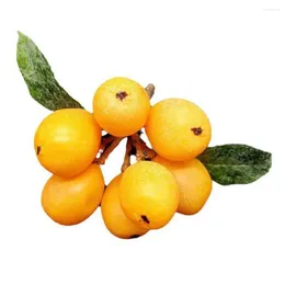 Simulazione della decorazione per feste Frutta Frutta artificiale in plastica falsa Loquat LIGHT MODELLA POGRAM PROGRAP PROP Home Display