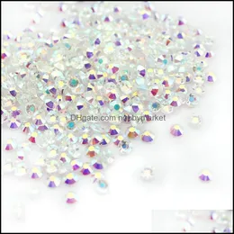 ルーズダイヤモンドミックスサイズ1440PCS 288PCSクリアクリスタルAB SS3-SSS30フラットバックノンフィックスラインストーンガラス宝石