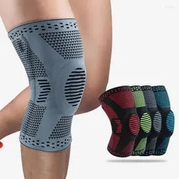 Kniepolster Silikonkompressionshülle Schutzunterstützung für Schmerzsportlauf Fitness Fitnessstudio -Workout Arthritis Kneepad