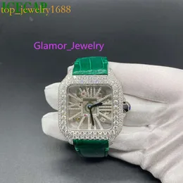 Icecap Jewelry Moissanite Fashion Man Iced Out Mechanical Factory Whole Sale Bling Watchvvs