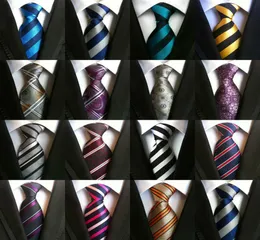 8 cm da uomo legami seta da uomo cravatte da uomo cravatta fatta per matrimoni fatti a mano legami di business in Inghilterra Paisley cravatta a strisce POTS NACKT3200426