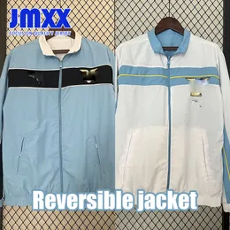 S-XXXL JMXX 24-25 LAZIO Soccer Reversible Jacket Jerseys Herren Jersey Man Fußball 2023 2024 Windbreaker Langarmed Fan Version