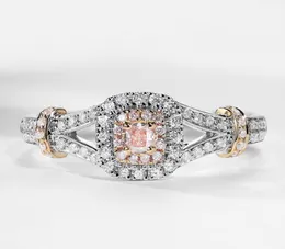 Victoria Wieck Choucong Brand Brand New Gioielli di lusso 925 Sterling Silver Pink Sapphire Cz Diamond Party Gold Riep Gold Pieche